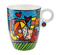 Goebel Pop Art by Romero Britto 66-452-66-1 - Tazza da artista, realizzata in porcellana fine, capacità 400 ml