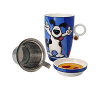 GOEBEL Porcellana Tazza di Tè con Coperchio E Setaccio Rock On 450 ML Capacità