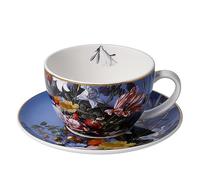 Goebel Porzellan Jan Davidsz de Heem - Tazza da tè e cappuccino con fiori estivi