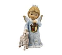 Goebel Statuetta a forma di angelo chiaro nel presepe - Angelo invernale Nina & Marco