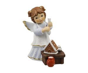 Goebel Statuetta di angelo, dolce casetta con croccante - Panetteria di Natale Nina & Marco