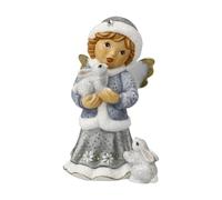 Goebel Statuetta di angelo, passeggiata invernale, angelo invernale Nina & Marco