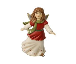 Goebel Statuetta di angelo sul ghiaccio - Foresta invernale di Natale