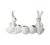 Goebel Statuetta di coniglio con vaso Spring Feelings - Snow White Pasqua