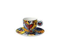 Goebel Tazzina da caffè A new Day in Fine Bone Cina, Colore: Multicolore, Dimensioni: 12 x 12 x 7 cm, 66-452-87-1