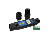 Göbel Tester per impianti di illuminazione dei veicoli, set completo con 2 adattatori