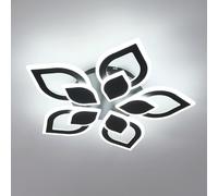 Goeco 5 Teste Petalo Plafoniera LED Soffitto Dimmerabile, 52W Lampada da Soffitto 6000LM Luce Bianca Fredda 6500K, Lampadario LED per Soggiorno, Camera da Letto, Cucina, Sala da Pranzo