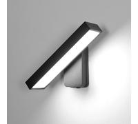 Goeco Applique da Parete Esterno Rotazione 350° 17W IP65 6500K, Nero