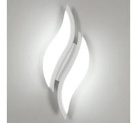 Goeco Applique LED da Parete Interno, Lampada 12W, Moderno in Acrilico per Camera da letto Soggiorno Bagno Corridoio, Luce Bianca Fredda 6500K