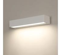 Goeco Applique Parete Esterno LED 17W 4500K Impermeabile IP65 Bianco | Lampada da Parete LED Luce Naturale Applique Moderna per Terrazza, Ingresso, Giardino, Garage