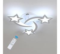 Goeco Plafoniera LED Soffitto Dimmerabile, 30W 3375LM Plafoniere Lampada con Telecomando, Moderna Plafoniere per Camera da Letto, Soggiorno, Dia 50cm