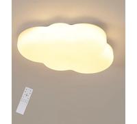 Goeco Plafoniera LED Soffitto Dimmerabile, Creative Nuvole 35W Lampada da Soffitto con Telecomando, 3000K-6500K Lampade a Soffitto Cameretta Bambina per Soggiorno, Sala da Pranzo