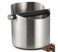 GOEDCH 11 × 8 × 8 cm. Contenitore per colino, contenitore in acciaio inox, base in silicone antiscivolo e leva battente rimovibile. Compatibile con macchine Delonghi, Sage e portafiltro