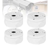 GOEDCH 4 Pezzi Scatola di Giunzione Staffa di Montaggio Emisferica Nascosta Cavo, Esterno Telecamera Di Sicurezza Scatola Adatta per Pareti E Soffitti