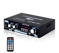 GOEDCH Amplificatore Digitale AK35: Amplificatore HiFi AK35, Mini Amplificatore Bluetooth 5.0, Mini Ricevitore Stereo Bluetooth AK35, Amplificatore Due Canali per Microfono, Karaoke, Home Theater