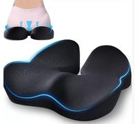 GOEDCH Cuscino ergonomico: sedia da ufficio in memory foam, cuscino per sedia da ufficio, cuscino traspirante ad alta densità con design antiscivolo per sedia da ufficio, sedia da gioco, 46 x 41 x 5,7