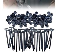 GOEDCH Fibbie Universali in Nylon per Fascette Fermacavi: 100 Resistente Supporto per Fascette Stringicavo in Nylon Autobloccante, Fascette Stringicavo in Plastica Multiuso per Riparazioni Quotidiane