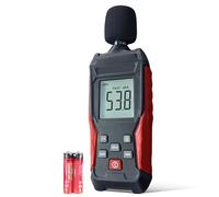 GOEDCH Fonometro Fonometro Digitale Portatile: 30 dB-130 dB Misuratore di Rumore Digitale, Misuratore Decibel, Misuratore di Rumore Tester, Display LCD, Fonometro Professionale per Home, Factory