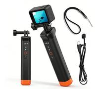 GOEDCH Impugnatura sott'acqua con corda: connessione Bluetooth galleggiante selfie stick mano grip floating selfie stick manico adatto per accessori GoPro, per fotocamera Hero 12/11/10/9/8