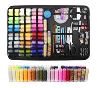 GOEDCH Kit da cucito 230 pezzi, attrezzatura di base: set di accessori per cucire multistrato con 43 bobine di filo, kit da cucito regalo premium per principianti