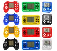 GOEDCH Portachiavi con Gioco: 12 Pezzi Bomboniere per Feste di Compleanno per Bambini, Console di Gioco Portatile Classica e Nostalgica, Mini Console di Gioco per Bambini, Portachiavi per Videogiochi