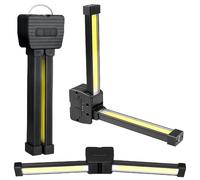 GOEDCH Posing Lamp Gym: Gym Lamp, Portable Magnetic LED Flashlight con gancio Hanging Hook, lampada da lavoro con piegatura a 180 gradi, luci di emergenza USB impermeabili per esterni, funzione dimmer