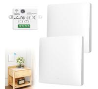 GOEDCH RF433 Kit Interruttore Wireless: Interruttore A Parete Senza Fili Interruttore A Parete con Ricevitore, Interruttore di Illuminazione Senza Fili per Lampada, Kit 3 Vie, Portata Interna 50M per