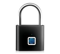 GOEDCH Serratura biometrica senza chiave ricaricabile USB: lucchetto con impronta digitale USB, lucchetto di sicurezza intelligente per palestra, batteria 12 mesi, impermeabile IP65 per casa, ufficio