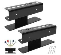 GOEDCH Set di 2 supporti da parete per freccette: espositore a freccette in acrilico, supporto decorativo per freccette, supporto trasparente per freccette e, supporto per freccette e per la casa