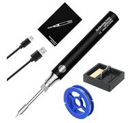 GOEDCH Set di Saldatore Senza Fili: Penna di Saldatura Ricaricabile USB, Utensile Saldante 5V 8W con Temperatura Regolabile 330-450°C, Kit di Saldatura A Stagno Professionale, Riscaldamento Rapido