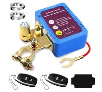 GOEDCH Stacca Batteria Senza Fili per Auto: 12V 240A Interruttore Staccabatteria Automatico Con Telecomando, Interruttore Di Scollegamento Della Batteria Distanza Con luce LED(Blu)