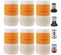 GOEDCH Stoppino per Forno a Petrolio per Interni: 6 Pezzi Stoppini di Ricambio per Riscaldamento a Petrolio, Stoppini per Riscaldamento a Cherosene a Petrolio per Campeggio, Tenda (95xt2.3 x 180mm)