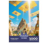 Göreme National Park 1000 Pezzi Puzzle Difficile Regalo Per Gli Amanti Dei Building Per Adulti E Bambini Dai 14 Confezione Di Alta Qualità Sfide Extra Divertenti Intrattenimento Creativo 38x26cm/1000p