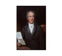 Goethe - Poster con ritratto estetico, stampa artistica da parete, su tela, senza cornice, 50 x 75 cm