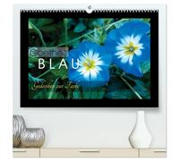 Goethes Blau. Gedanken zur Farbe (hochwertiger Premium Wandkalender 2026 DIN A2 quer), Kunstdruck in Hochglanz: Die schönsten Blautöne aus der Natur, charakterisiert von Goethe.
