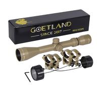 Goetland 3-9x40 Ottica per Carabina Aria Compressa Cannocchiale da Puntamento Pistola Crosshir R4 Reticolo SFP con Anelli di Montaggio
