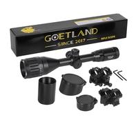 Goetland 3-9x50 Ottica per Carabina Aria Compressa Cannocchiale da Puntamento Pistola Mil Dot R4 Rosso Verde Blu Verde Punto Illuminato SFP con Anelli di Montaggio