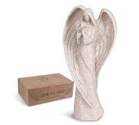 Goetland Figurine Angelo Custode In Piedi Angioletto Statuette di Angelo Preghiera Statue Statuetta Decorativa Cimitero Tomba Casa Interno Regalo Resine Artificiali 22 cm