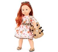 Götz 2090317 Precious Day Girls Julia Catness bambola - bambola in piedi alta 46 cm con capelli rossi, occhi marroni addormentati in set da 7 pezzi