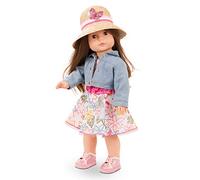 Götz 2190321 Precious Day Girls Elisabeth Minimaxi bambola - bambola in piedi alta 46 cm con capelli castani, occhi marroni addormentati in set da 8 pezzi