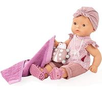 Götz 2218046 Bambola da bagno Maxy Aquini Soft Mood - bambola da 42 cm - senza capelli, occhi azzurri che dormono - set da 9 pezzi - bambola per bambina