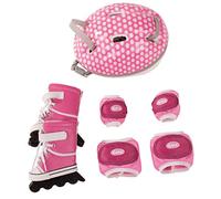 Götz 3402277 Set di pattini in linea - Pattini in linea Venice Beach, dimensioni dei vestiti per le bambole. XL - Set di abbigliamento e accessori da 7 pezzi per bambole in piedi da 45 a 50 cm