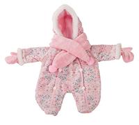 Götz 3402278 tuta da neve avvolta calda - set invernale completo per bambole. S - Set di vestiti e accessori da 3 pezzi per bambole da 30 a 33 cm