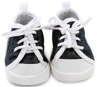 Götz 3402543 Sneaker Scarpe da bambola in denim - Vestiti per bambole e accessori per bambole per bambole. S da 30 a 33 cm e misura per bambola in piedi. XS di 27 cm