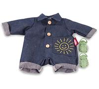 Götz 3403328 Tutina per Bebè Sunny Day - Taglia Abbigliamento da Bambola. S - Set di Vestiti e Accessori da 3 Pezzi per Bambole da 30 a 33 cm