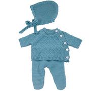 Götz 3403406 Combinazione di tutta la maglieria - Taglia per vestiti per bambole. S - Set di vestiti e accessori da 3 pezzi per bambole da 30 a 33 cm