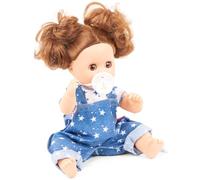 Götz Sleepy Aquini 2453255 - Bambola da bagno La mia stella, 33 cm, con occhi marroni, capelli castani, set da 4 pezzi, bambola per bambini a partire dai 3 anni in su