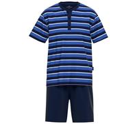 Götzburg Pigiama corto blu / navy / bianco Uomo Götzburg XXXL blu / navy / bianco