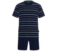 Götzburg Pigiama corto blu notte / marrone / verde scuro Uomo Götzburg XL