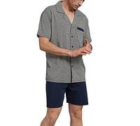 Götzburg Pigiama corto da uomo con bottoni | 1 pezzo | 452087 (54, blu navy/blu), Blu